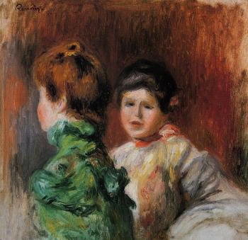 Pierre Auguste Renoir : Two Women's Heads